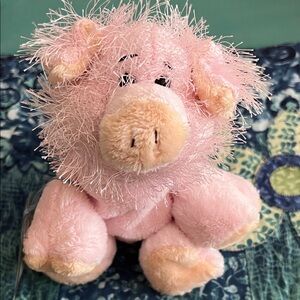 NWT-GANZ Webkinz 9” Fuzzy Pink Pig Stuffed Animal with Sealed Tag